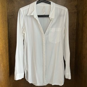 Babaton white utility shirt